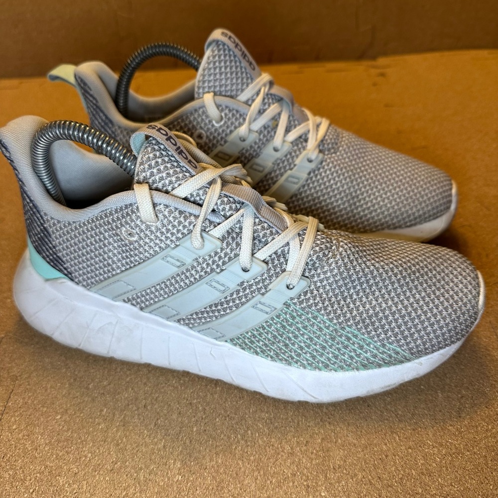 Adidas Questar Ride‎ Mens Size 6 Running Shoes Grey Mint Green G26769 Comfort